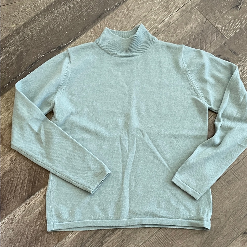 Valerie Steven’s 100% Merino Wool Mock Turtleneck Women’s Sweater Size PS